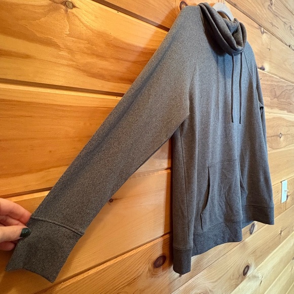 J Jill Cow Neck pullover size XS poly/spandex.  Grey - Picture 5 of 12